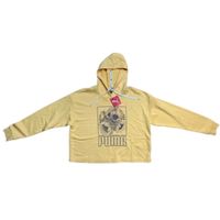 Polera o Sueter con capucha ligera Puma - Amarillo - Talla M