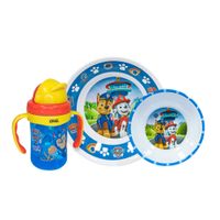 Set Melamine PAW PATROL con Botella para Niño 3pz
