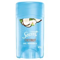 Desodorante SECRET Antitranspirante en Gel Invisible Coco 45g