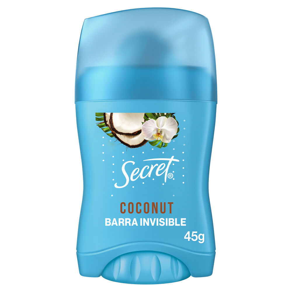 Desodorante SECRET Antitranspirante en barra invisible Coco 45g