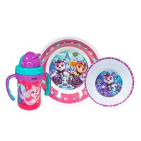 Set Melamine PAW PATROL con Botella para Niña 3pz