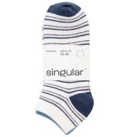 Medias Algodón Mujer SINGULAR Packx3 Puntos