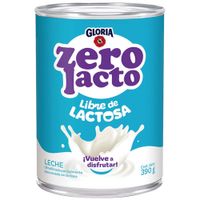 Leche GLORIA Zero Lactosa Lata 390g