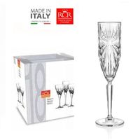 Copas de Cristal  x 06 Champagne 15,7CL. RCR - HECHO EN ITALIA