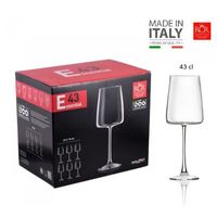 Set de copas x 6 Vino 43CL. RCR - Hecho en Italia