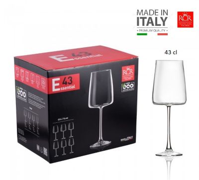 Set de copas x 6 Vino 43CL. RCR - Hecho en Italia