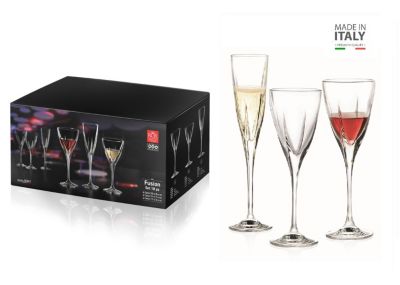 Set de Copas x 18 Piezas RCR - Modelo Fusion 100% hecho en Italia