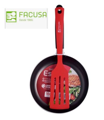 Sartenes Facusa Roja 20 cm con Espatula