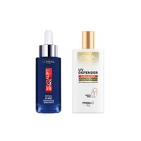 Pack Loreal Paris Serum Rostro Retinol + Bloqueador Solar Uv Defender Fluid