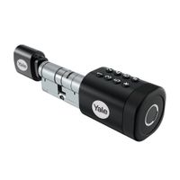 Cerrojo Digital Cilindro Biométrico Acero Negro Yale