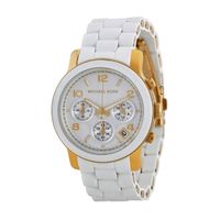 Reloj Michael Kors Mk5145 White Runway 39mm Nuevo Genuino
