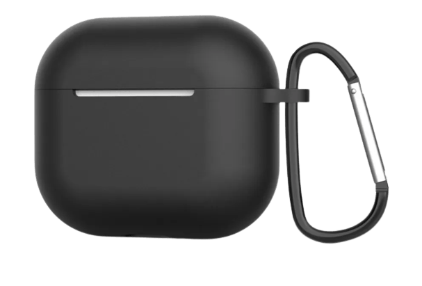 CASE DE SILICONA PARA AUDÍFONOS INALÁMBRICOS DE 3ERA GENERACIÓN NEGRO