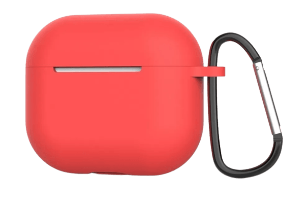 CASE DE SILICONA PARA AUDÍFONOS INALÁMBRICOS DE 3ERA GENERACIÓN ROJO