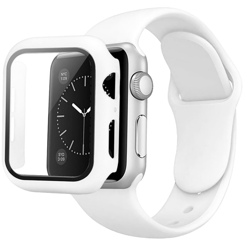 CORREA + CASE COLOR BLANCO PARA APPLEWATCH 42/44 MM