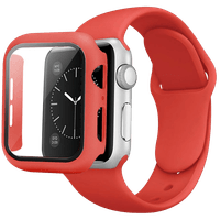 CORREA + CASE COLOR ROJO PARA APPLEWATCH 42/44 MM