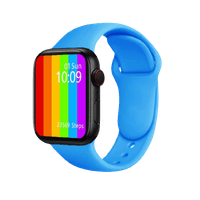 CORREA DE SILICONA AZUL MAYA PARA APPLEWATCH Y SMARTWATCH 42/44/45/49 MM