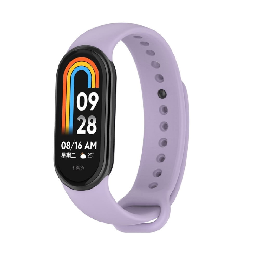 CORREA DE SILICONA PARA MI BAND 8 - LILA