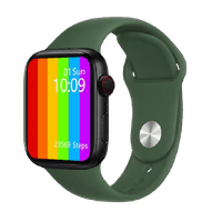 CORREA DE SILICONA VERDE OSCURO PARA APPLEWATCH 42-44-45-49 MM
