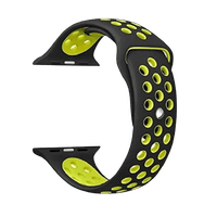 CORREA SILICONA DEPORTIVA PARA APPLEWATCH 42/44/45/49MM NEGRO