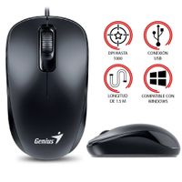 Mouse Genius DX-110 USB Negro