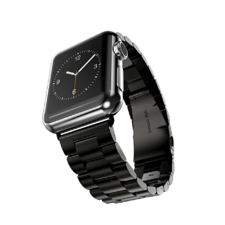 CORREA ESLABONES NEGRO 42-44-45-49 MM PARA APPLEWATCH Y SMARTWATCH