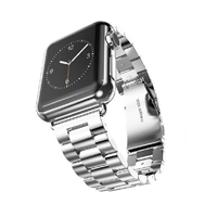 CORREA ESLABONES PLATEADA PARA APPLEWATCH Y SMARTWATCH 42-44-45-49 MM