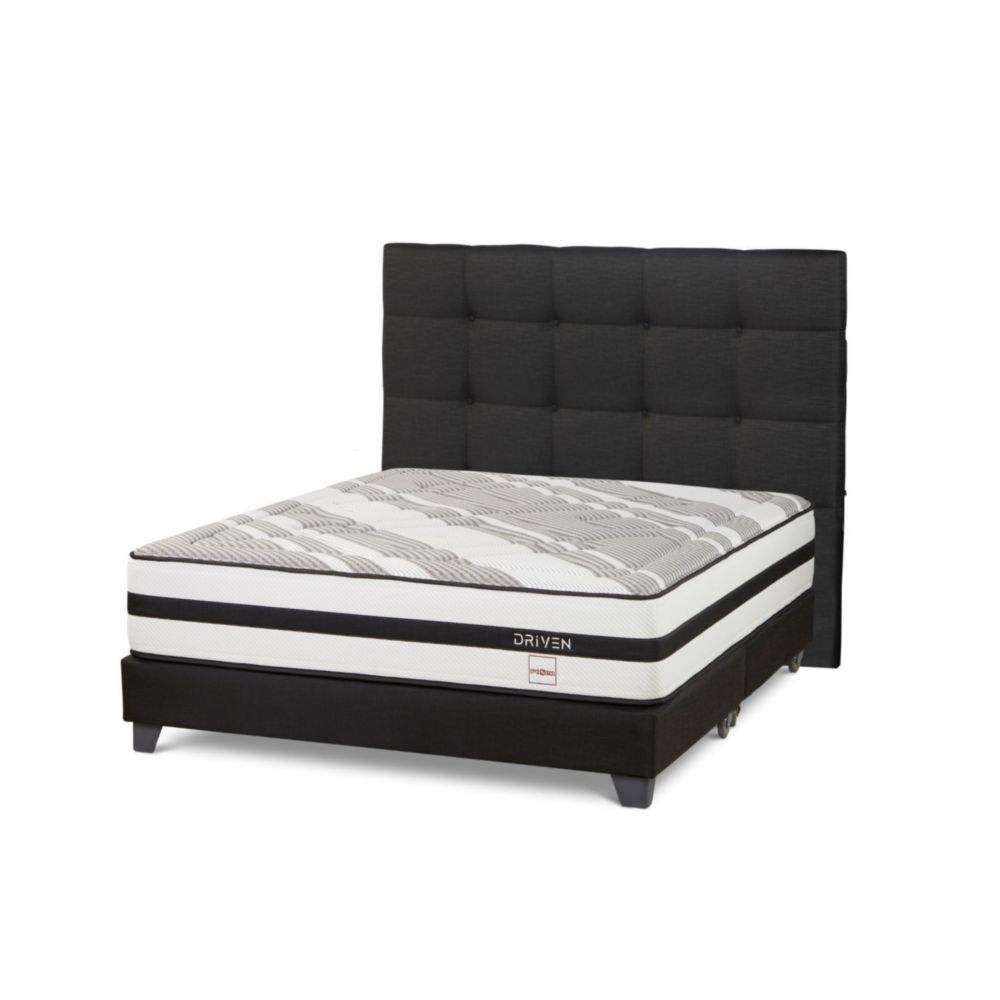 Dormitorio Driven Queen + Respaldo Issey Grafito