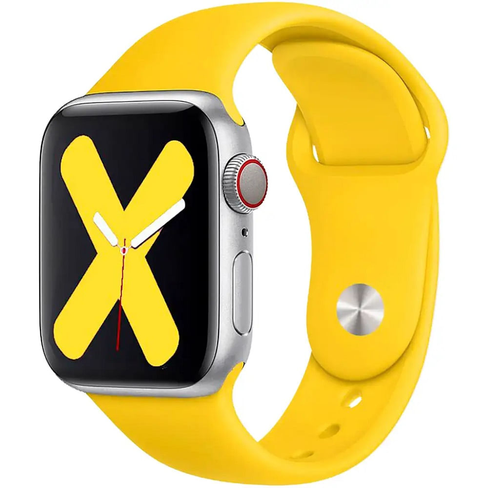 CORREA DE SILICONA amarillo PARA APPLEWATCH 38/40/41 MM