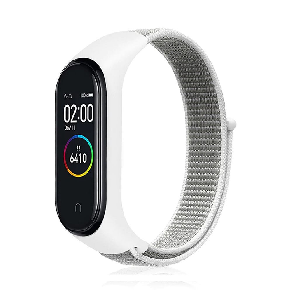 Correas de Nylon para Xiaomi mi band 4/5/6/7 - Blanco