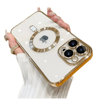 Case con MagSafe para carga inalámbrica para iPhone 15 PRO - Dorado