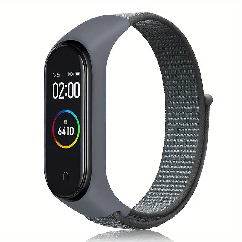 Correa de Nylon para Xiaomi mi band 4/5/6/7 - Negro