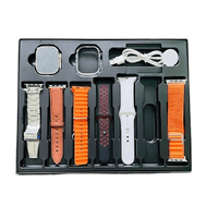SMARTWATCH DT 900 ULTRA 9 + 7 CORREAS + PROTECTOR - PLATEADO