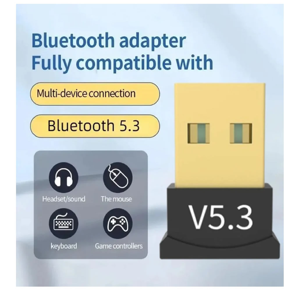 Adaptador Inalámbrico USB Dongle Bluetooth 5.3