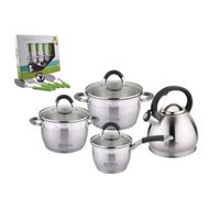 Juego de Ollas  Facusa  Acero Inoxidable con Utensilios Gratis