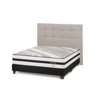 Dormitorio Driven Queen + Respaldo Issey Niebla