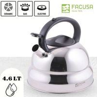 Tetera Acero Inoxidable Facusa de 4.6 litros con Silbador