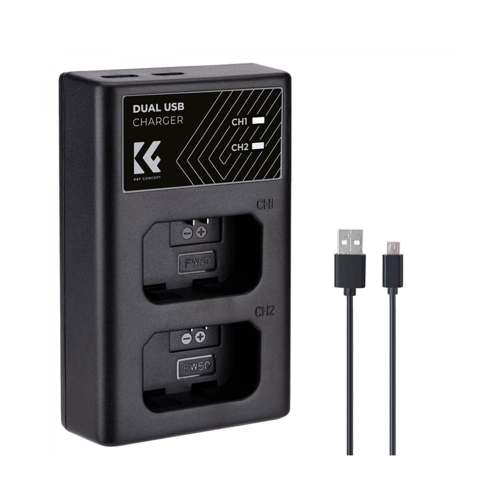 Cargador K&F Concept para Bateria Sony NP-FW50 KF28.0009