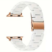 CORREA DE ESLABÓN DE RESINA/ACRÍLICO PARA SMARTWATCH O APPLE WATCH - BLANCO