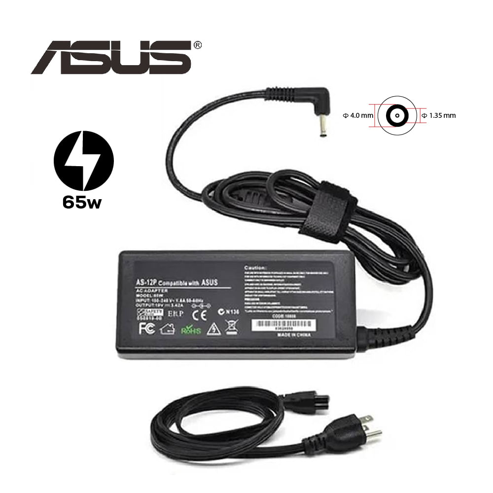 Cargador Genérico Asus 19V 3.42A - 4.0x1.35mm 65w