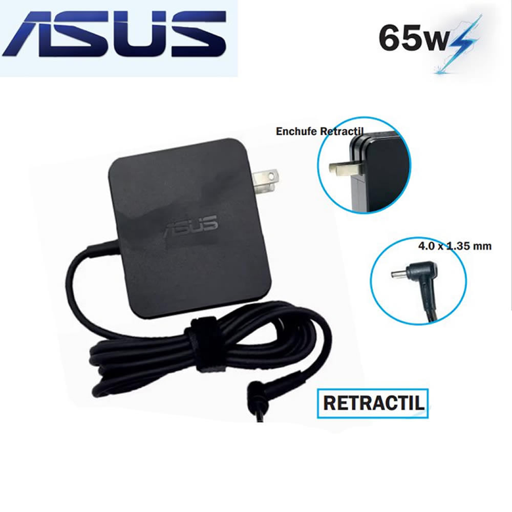 Cargador Genérico Asus 19v 3.42 A - 4.0x1.35mm Negro