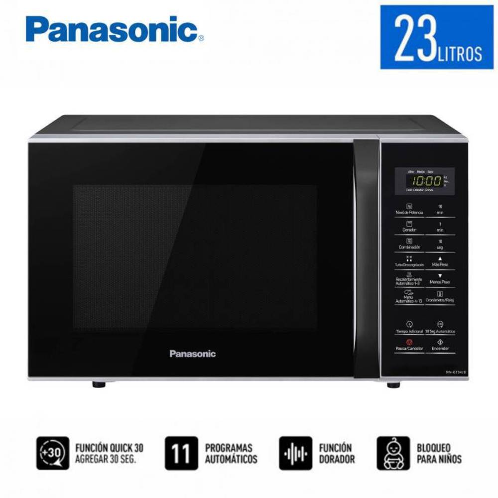 Horno Microondas Panasonic 23 Litros NN-GT34JBRPK Negro
