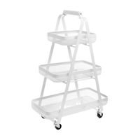 Carrito Organizador de Cocina Orange 3 Niveles Blanco