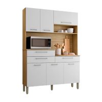 Mueble Alacena de Cocina Orion 138.5cm MDP Blanco Naranja