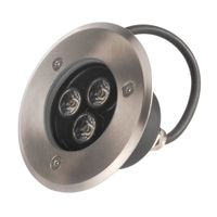 Spot LED para piso 3W 3000k ip65 aluminio