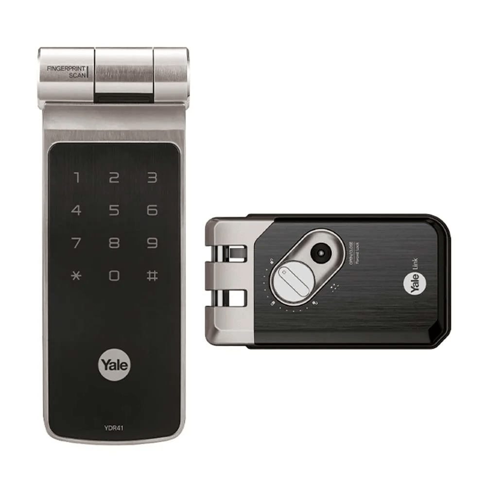 Cerradura digital Yale para puerta TDR41 Acero Plata