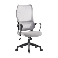Silla Giratoria Lisboa Nylon/Metal Gris Orange