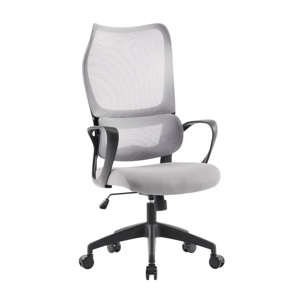 Silla Giratoria Lisboa Nylon/Metal Gris Orange