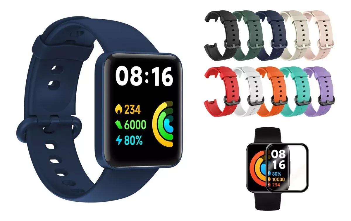 Smartwatch Mi Watch 2 Lite Blue - Correa Gratis Y Protector
