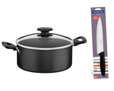 Olla de Antihaderente con tapa Tramontina