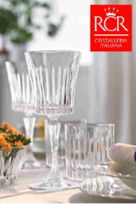Copas de Cristal x 6 PIEZAS VINO 23 CL RCR - HECHO EN ITALIA